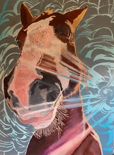 Original Conceptual Horse Paintings by Gen Farrell