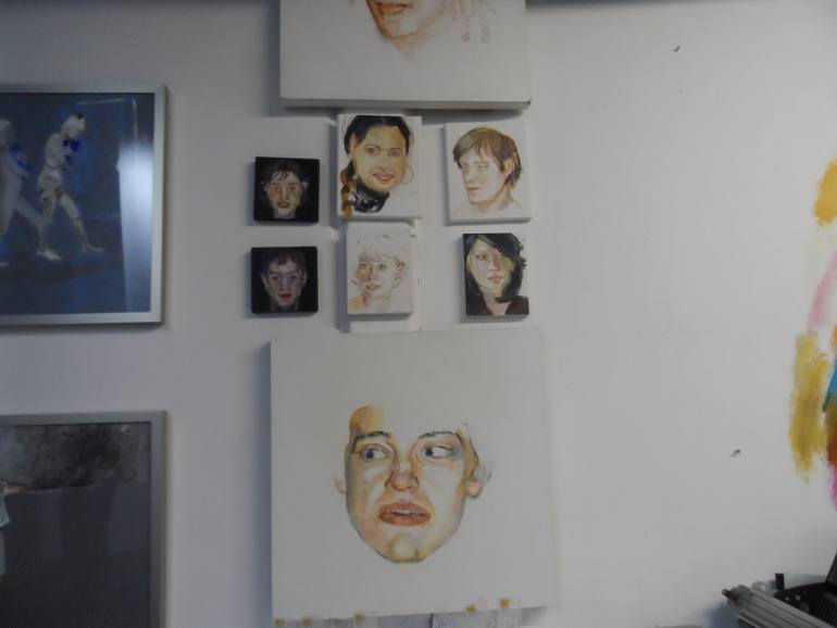 Original Portraiture People Painting by Grazyna Adamska-Jarecka