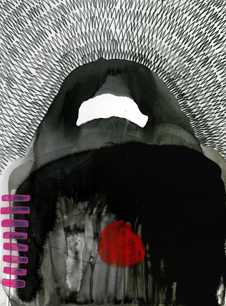 Original Conceptual Abstract Drawings by Heather Goodwind