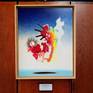 frame is 17x21 inches, painting is 16x20 inches