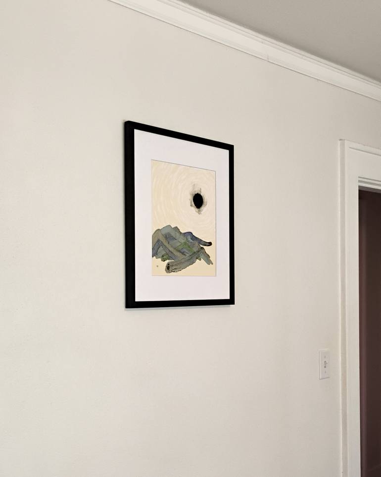 Original Abstract Landscape Drawing by Heather Goodwind