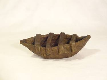 Original Abstract Boat Sculpture by Heather Goodwind
