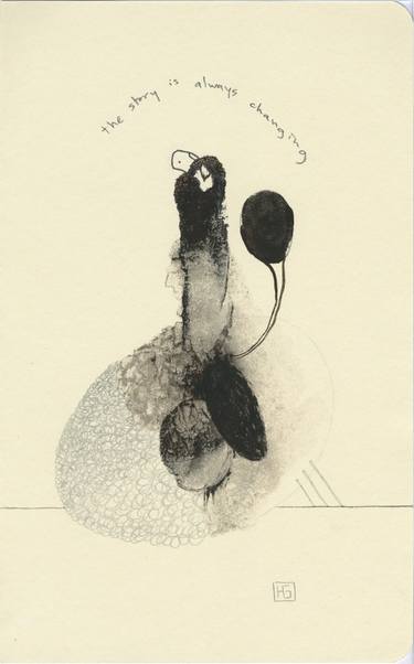 Original Abstract Language Drawings by Heather Goodwind