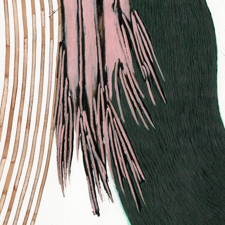 Original Abstract Animal Drawing by Heather Goodwind