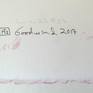 All works on paper are numbered, dated, and signed in full on the back, as well as being signed with my initials on the front.