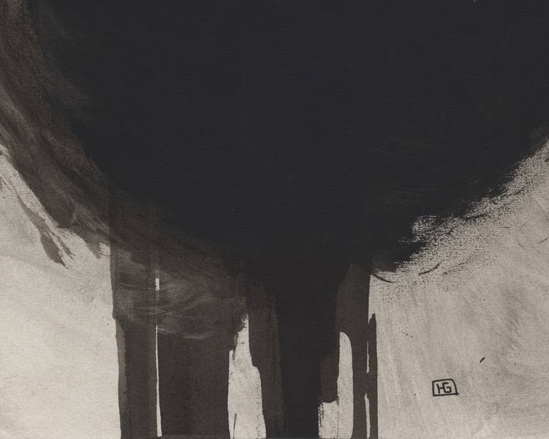 Original Abstract People Painting by Heather Goodwind