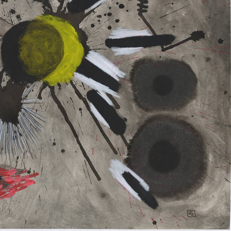 Original Abstract Expressionism Abstract Drawing by Heather Goodwind