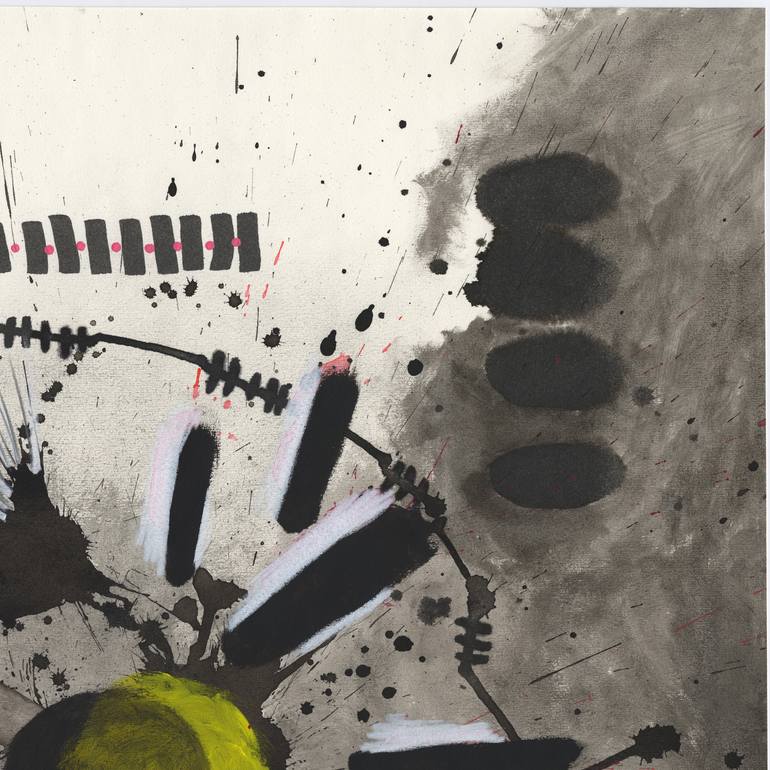 Original Abstract Expressionism Abstract Drawing by Heather Goodwind