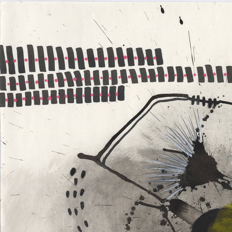 Original Abstract Expressionism Abstract Drawing by Heather Goodwind