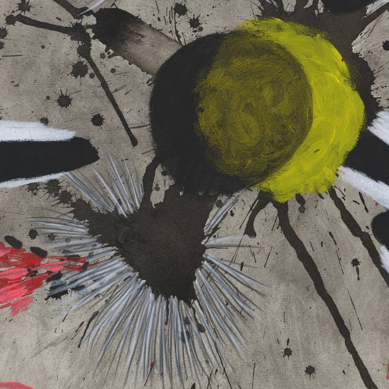 Original Abstract Expressionism Abstract Drawing by Heather Goodwind