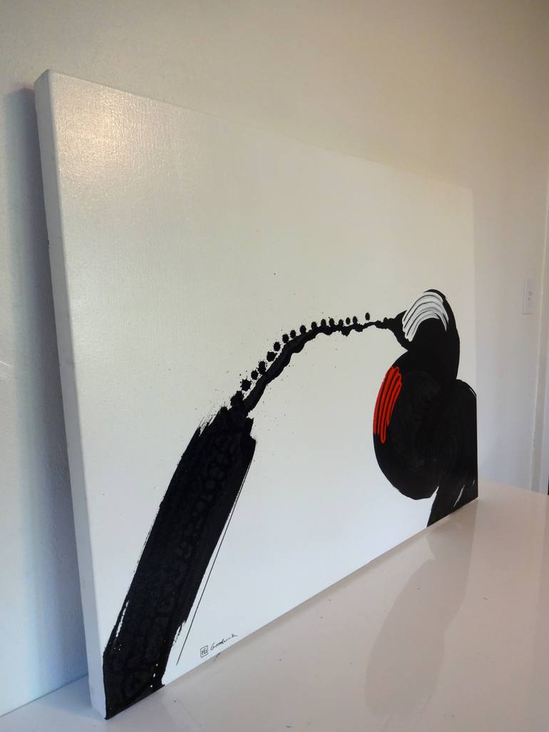 Original Abstract Animal Painting by Heather Goodwind