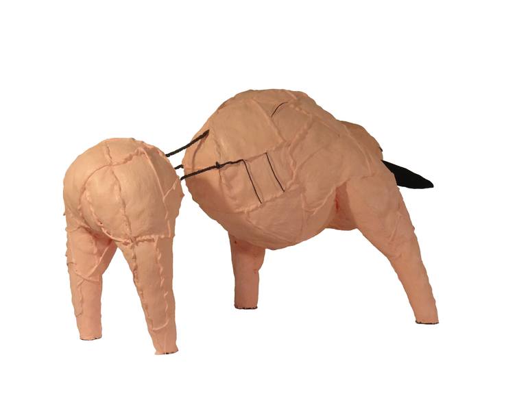 Original Abstract Animal Sculpture by Heather Goodwind