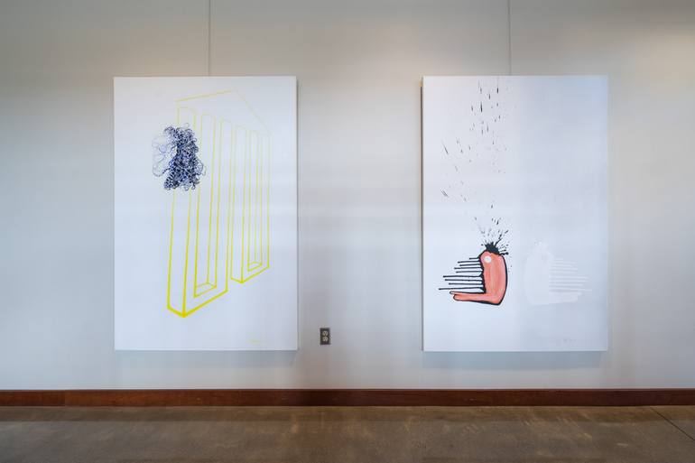 Original Figurative Light Painting by Heather Goodwind