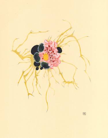 Original Abstract Floral Drawings by Heather Goodwind