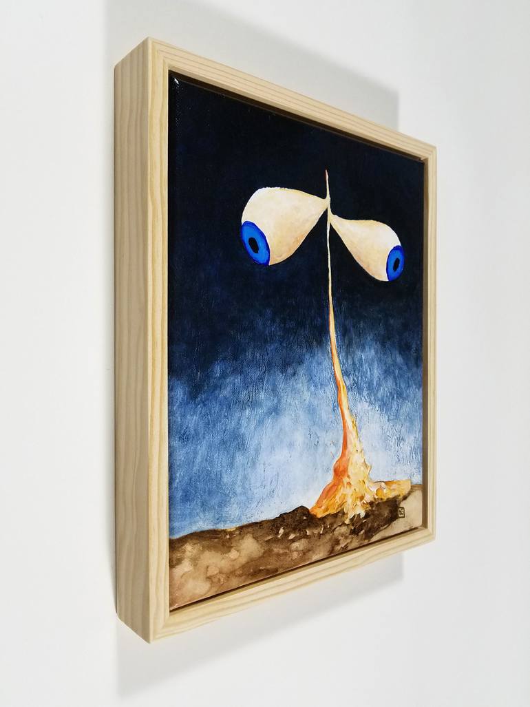 Original Abstract Time Painting by Heather Goodwind