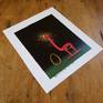 ready to stretch/frame - image size is 8x10 inches, overall size is 11x13 inches including selvage