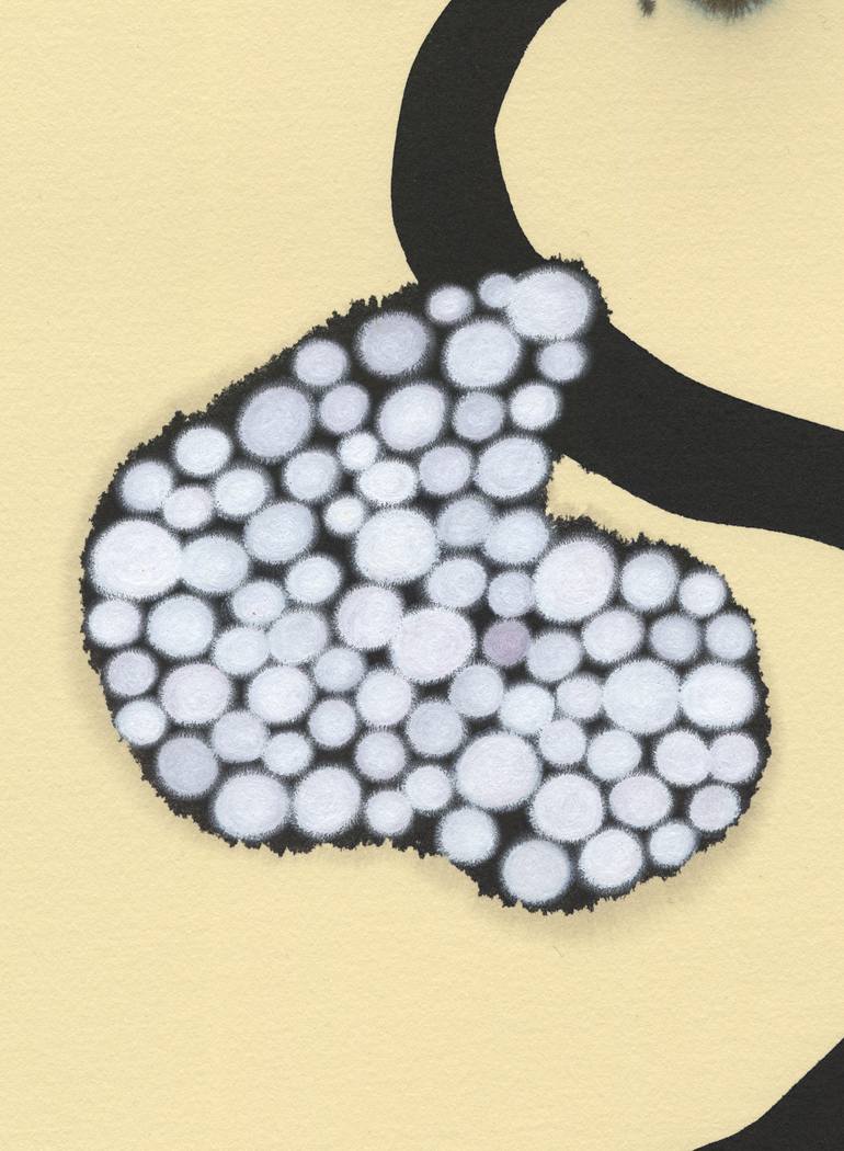 Original Abstract Animal Drawing by Heather Goodwind