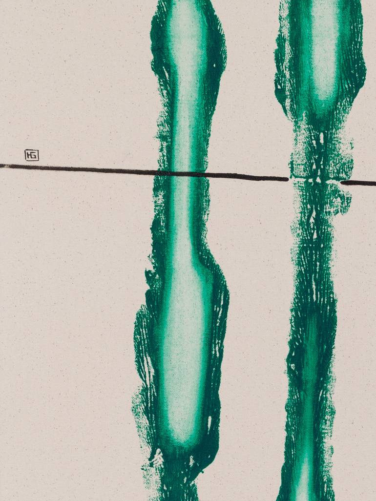 Original Abstract Love Painting by Heather Goodwind