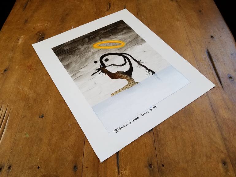 Original Figurative Animal Painting by Heather Goodwind