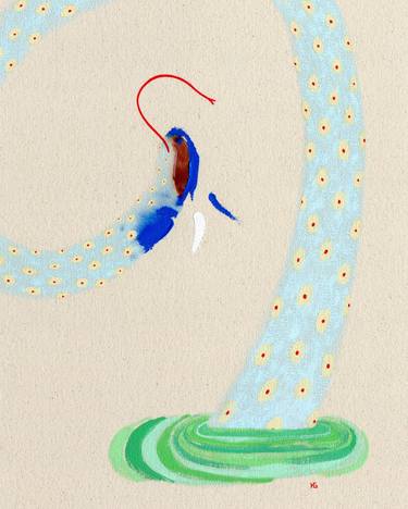 Saatchi Art Artist Heather Goodwind; Paintings, “Snake In The Grass, Series 32 #34” #art