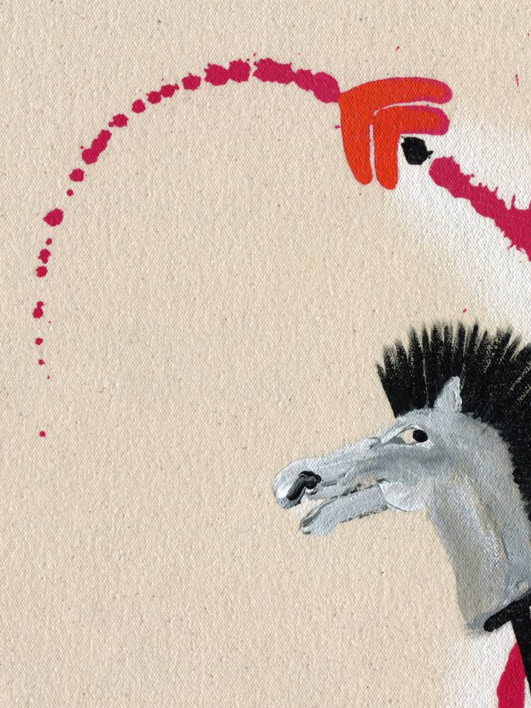 Original Contemporary Horse Painting by Heather Goodwind