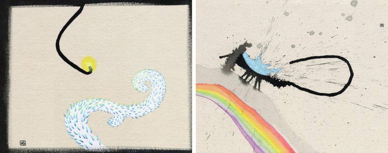 Original Contemporary Abstract Painting by Heather Goodwind