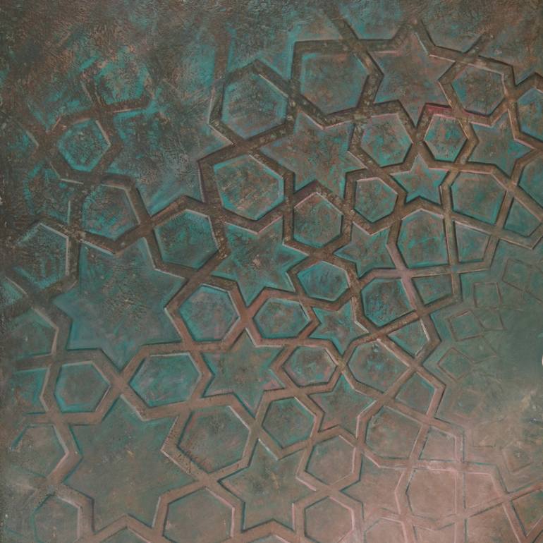 Original Conceptual Geometric Painting by Igor Eliseev