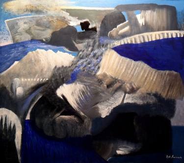 Original Abstract Painting by Adolfo De Turris