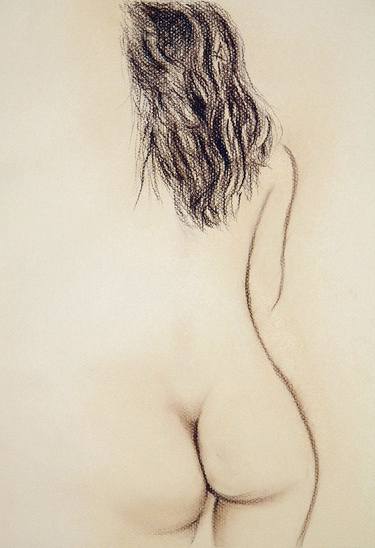 Print of Minimalism Nude Drawings by Mani Mosaferi