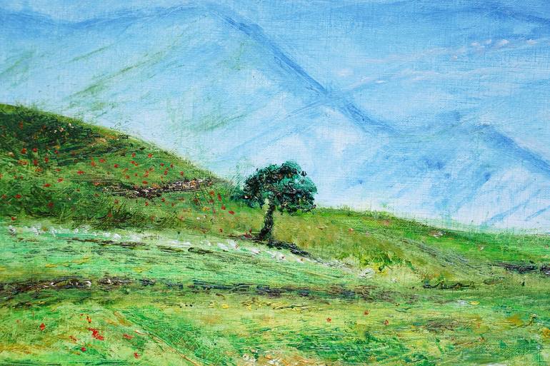 Original Impressionism Landscape Painting by Mani Mosaferi