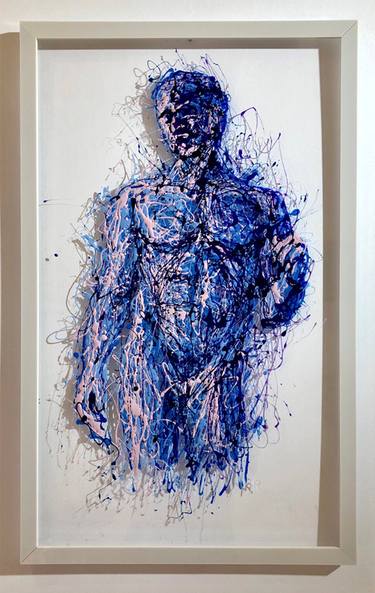 Original Abstract Expressionism Men Paintings by Marco Pettinari