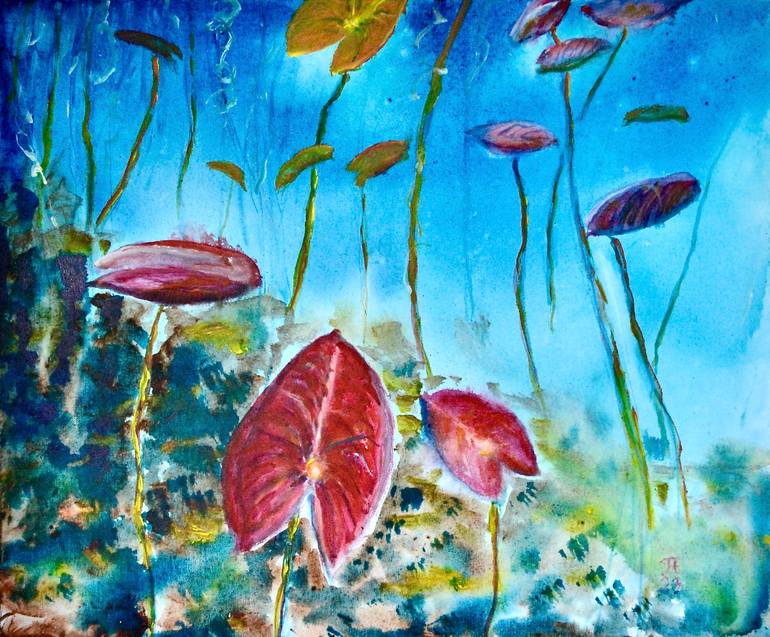 Original Figurative Garden Painting by Tapio Hirvonen