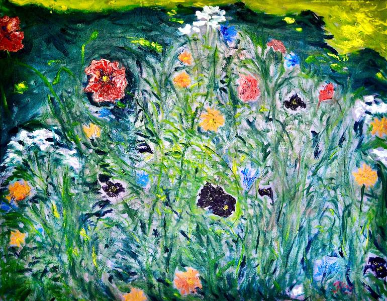 Original Contemporary Garden Painting by Tapio Hirvonen