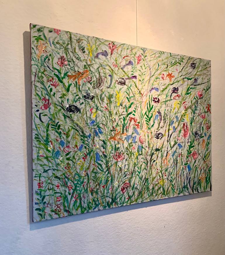 Original Contemporary Floral Painting by Tapio Hirvonen