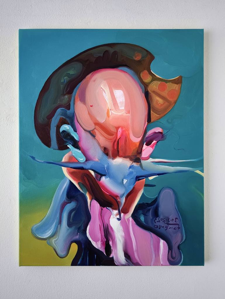 Original Contemporary People Painting by Maxim Fomenko