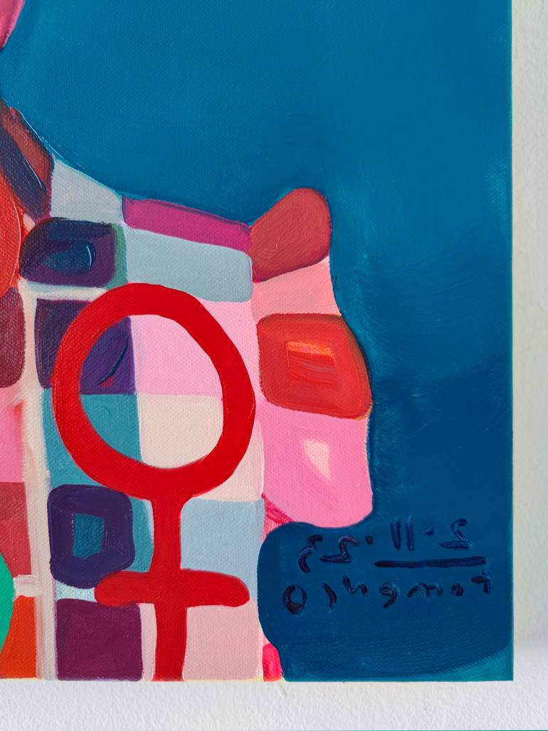 Original Contemporary People Painting by Maxim Fomenko