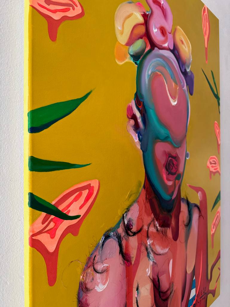 Original Conceptual Pop Culture/Celebrity Painting by Maxim Fomenko