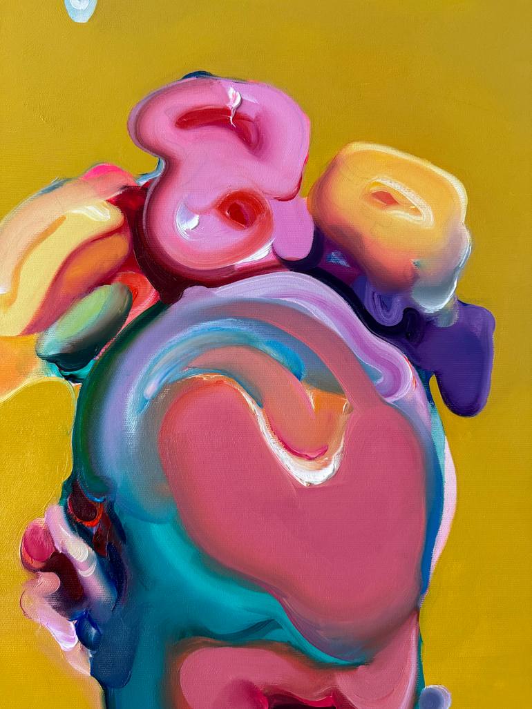 Original Conceptual Pop Culture/Celebrity Painting by Maxim Fomenko