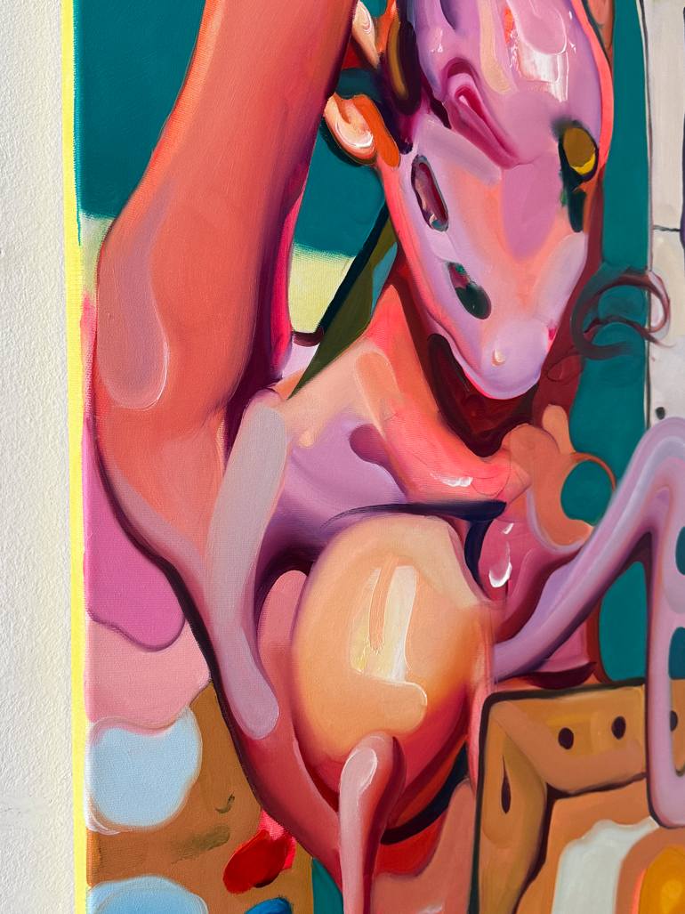 Original Conceptual Pop Culture/Celebrity Painting by Maxim Fomenko