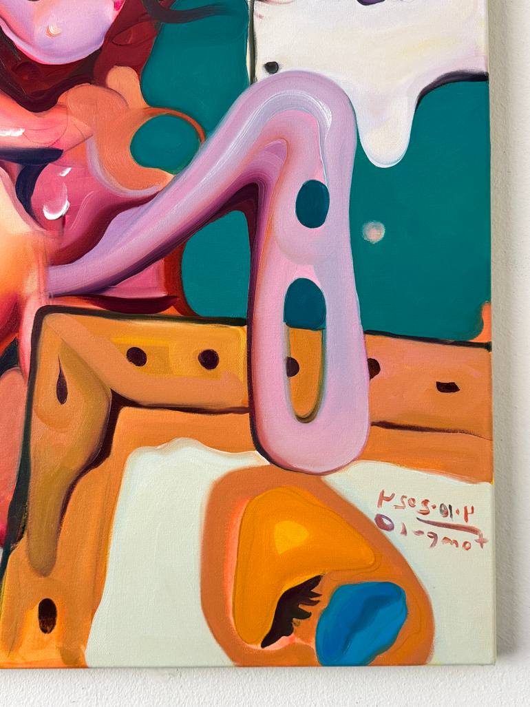 Original Conceptual Pop Culture/Celebrity Painting by Maxim Fomenko