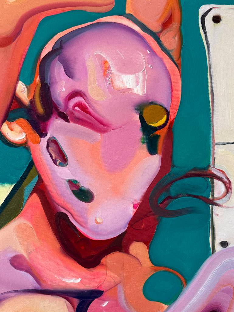 Original Conceptual Pop Culture/Celebrity Painting by Maxim Fomenko