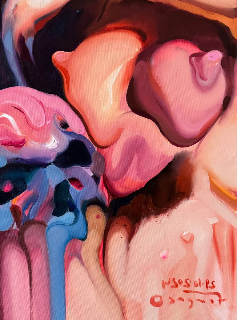 Original Figurative Erotic Painting by Maxim Fomenko