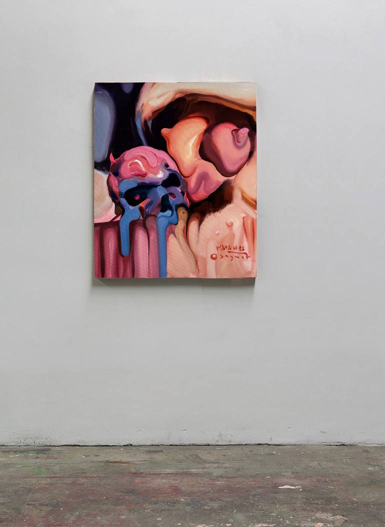 Original Figurative Erotic Painting by Maxim Fomenko