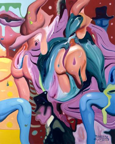 Original Contemporary Erotic Paintings by Maxim Fomenko
