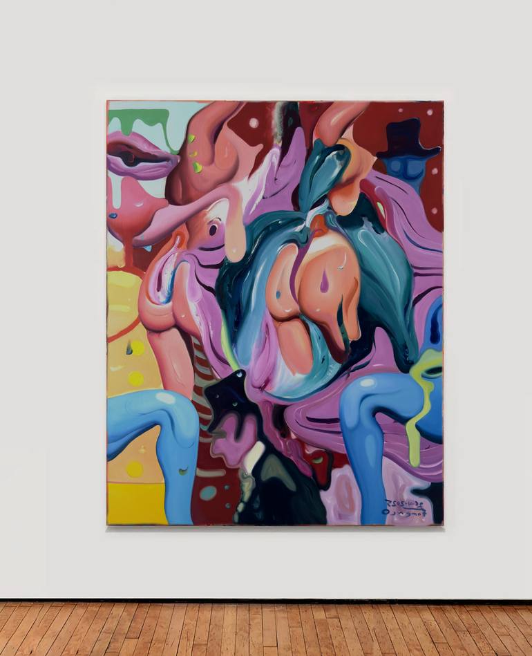 Original Contemporary Erotic Painting by Maxim Fomenko