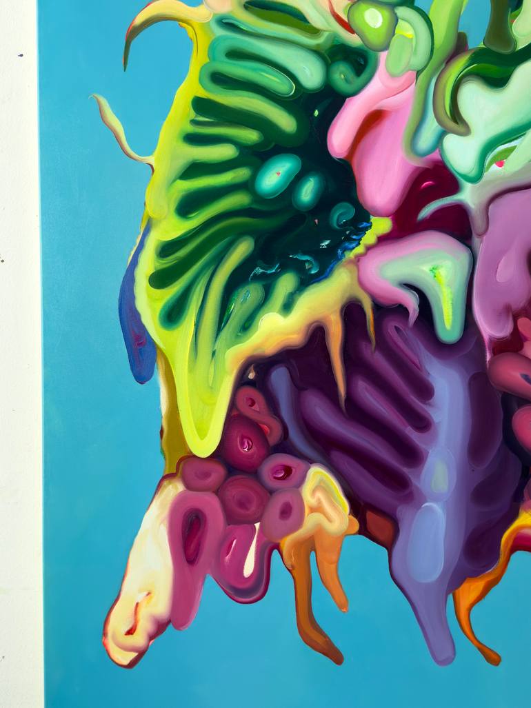 Original Contemporary Floral Painting by Maxim Fomenko