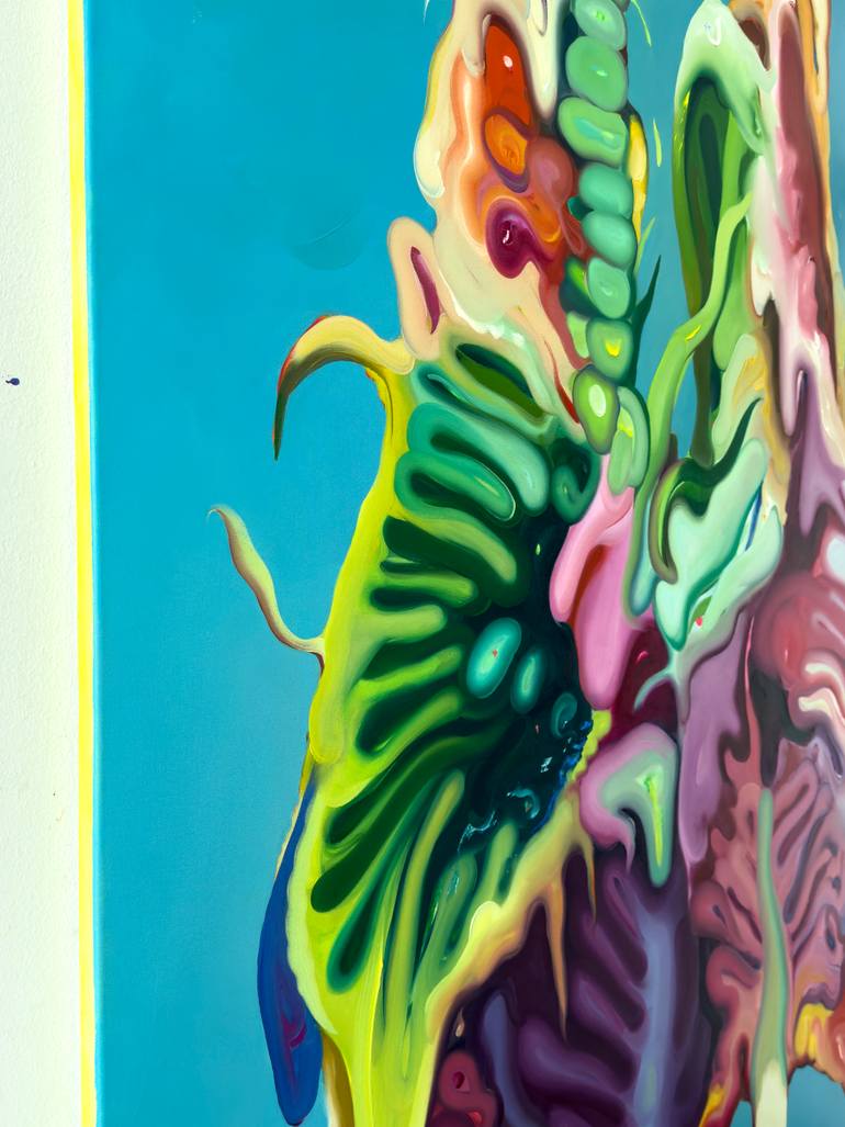 Original Contemporary Floral Painting by Maxim Fomenko