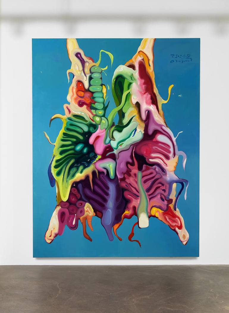 Original Contemporary Floral Painting by Maxim Fomenko
