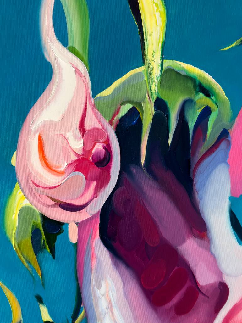 Original Conceptual Botanic Painting by Maxim Fomenko