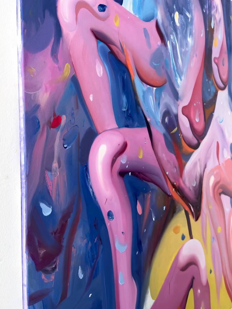 Original Expressionism Erotic Painting by Maxim Fomenko